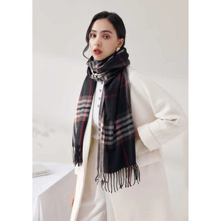 Tartan Cashmere Plaid Scarf