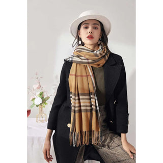 Tartan Cashmere Plaid Scarf