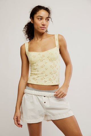 Free People Full Bloom Cotton Eyelet Cami