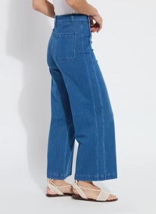 Lysse Mallory Sailor Hi Waist Wide Leg Denim