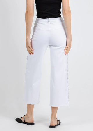 Lysse WILLA SCALLOP STUDDED CROP DENIM (25" INSEAM)