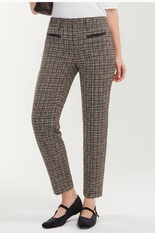 Liverpool Los Angeles Midrise Trouser with Faux Leather Trim - 29" Inseam