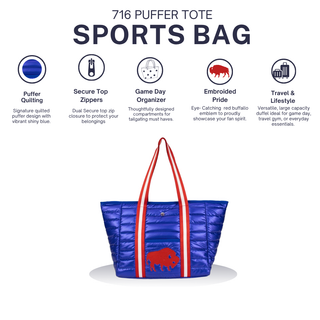 Buffalo Pride Puffer Tote Sports Bag 