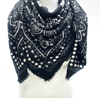 Large Bandana Print Scarf