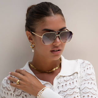 FREYRS Logan Acetate Aviator Unisex Sunglasses