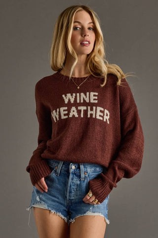 Wine Weather Lightweight Sweater
