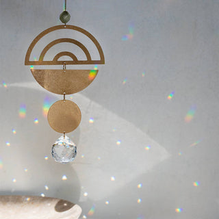 Suncatcher - Monstera Leaf/Rose Quartz