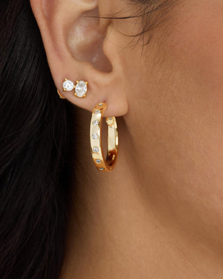 Melinda Maria Ashley Reversible Hoops 1”