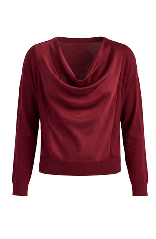 Liverpool Los Angeles Long Sleeve Drape Neck