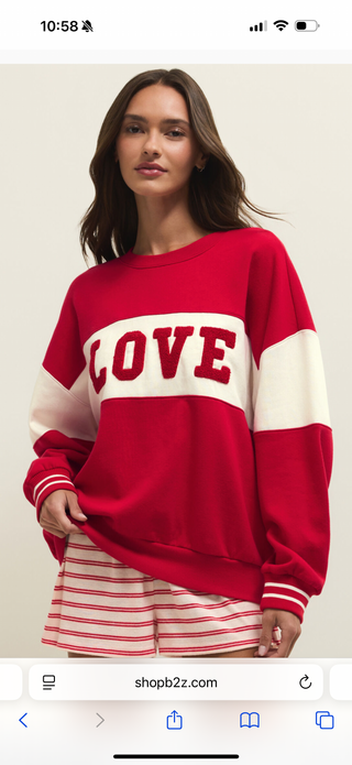 Z Supply Oversized Love Sweatshirt
