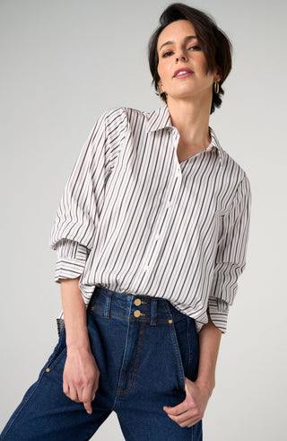 Liverpool Los Angeles Adjustable Sleeve Button-Up