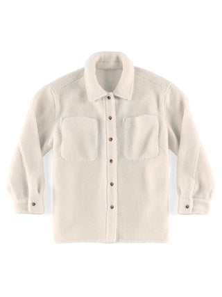 “GET LOUD" Sherpa Shacket