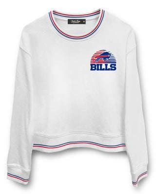 Bills Crop Striped Rib Fleece