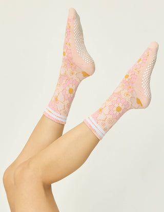 The Floral Grip Sock