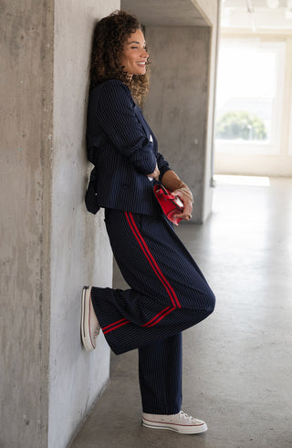 Liverpool Wide Leg Trouser Side Stripe