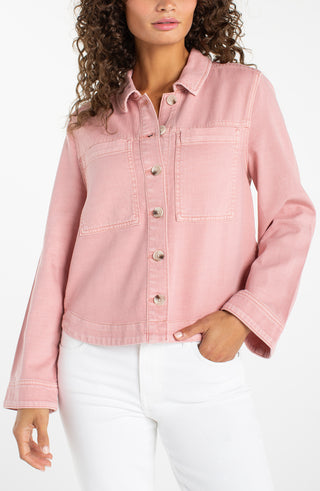 Liverpool High Low Denim Shacket