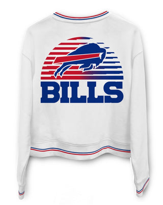 Bills Crop Striped Rib Fleece