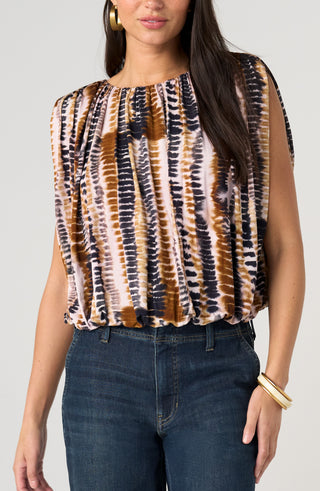 Liverpool Los Angeles Sleeveless Draped Knit Top