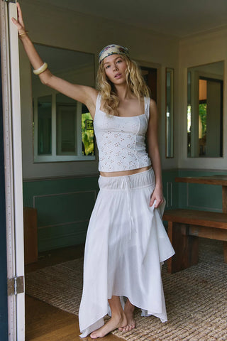 Free People Full Bloom Cotton Eyelet Cami