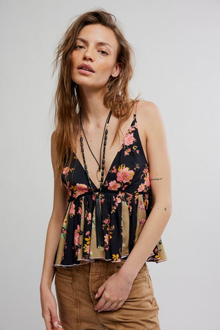 Free People Tillle Floral Tank Top