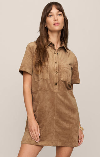 Z Supply Leone Suede Mini Dress