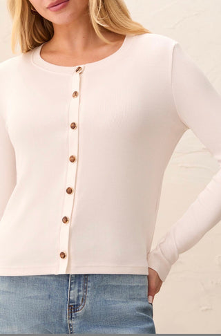 Tribal Two-Way Cardigan Top with Fancy Buttons