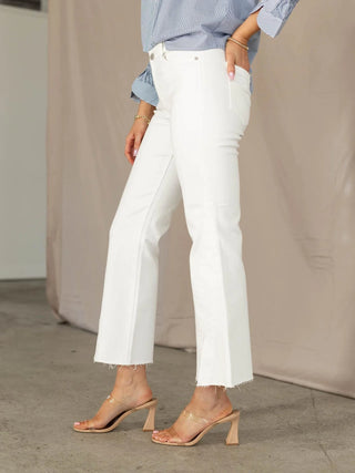 Liverpool Hannah Crop Flare with Twisted Slit 27” Inseam
