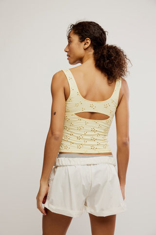 Free People Full Bloom Cotton Eyelet Cami
