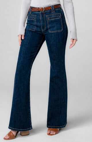 Liverpool Los Angeles Hannah Flare with Vintage Patch Pockets 28" Inseam