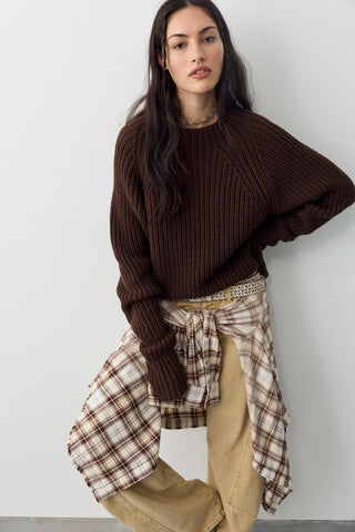 Free People Low Tide Knit Pullover