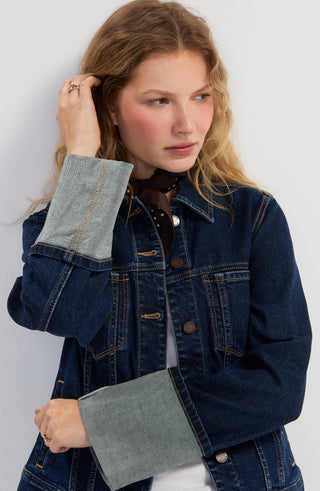 Liverpool Los Angeles Tall Cuffed Selvedge Trucker Jacket