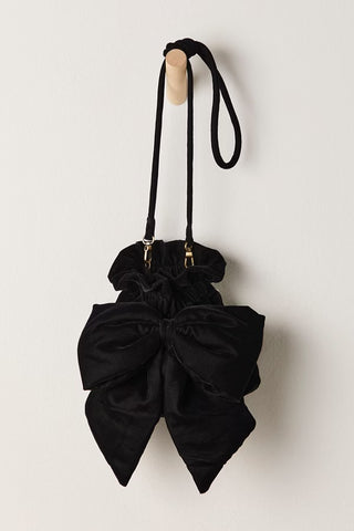 Free People Belle Velvet Bow Bag