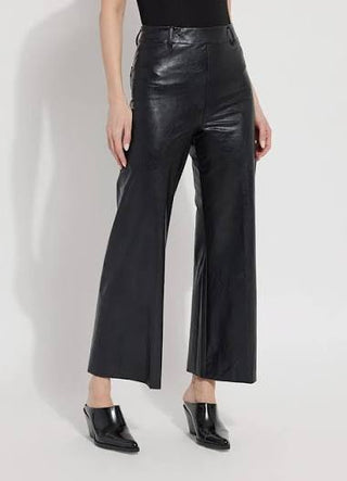 Lysse Hi Waist Vegan Leather Wide Leg