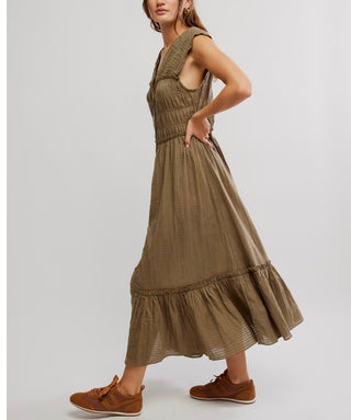 Free People Desert Dazed Cotton Midi Dress