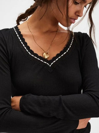 Free People Only You Long Sleeve Black