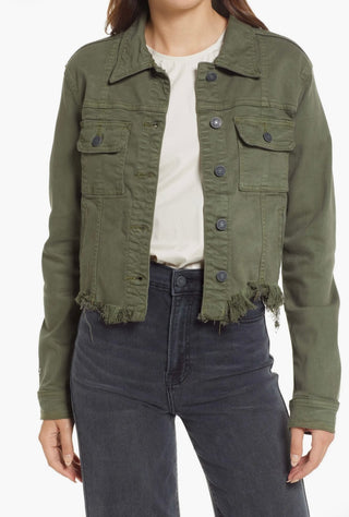 Hidden Destructed Denim Jacket