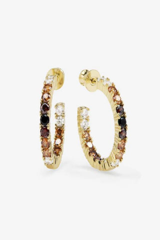 Melinda Maria Heiress Ombré Hoops 1”