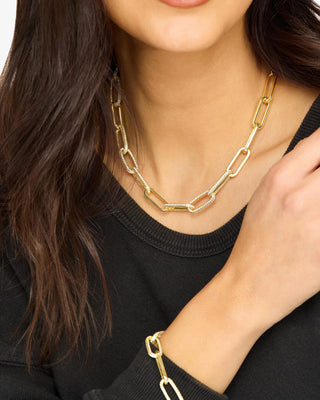 Melinda Maria Carrie Pavé Chain Necklace