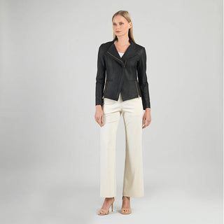 Clara Sunwoo Liquid Leather™ Signature Jacket - Black