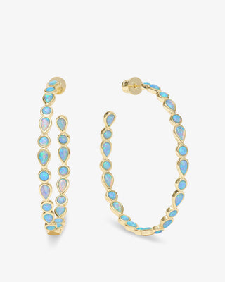 Melinda Maria Isla Hoops Blue Opal