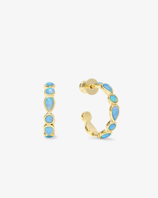 Melinda Maria Isla Hoops Blue Opal