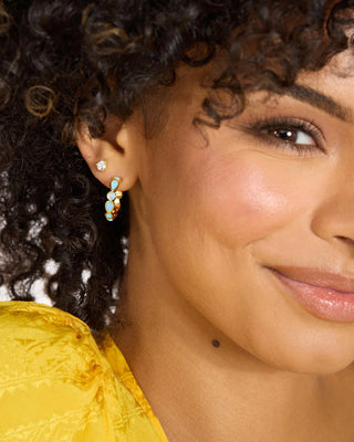 Melinda Maria Isla Hoops Blue Opal