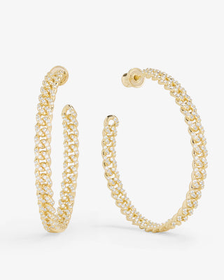 Melinda Maria Pave’ Julian Chain Hoops
