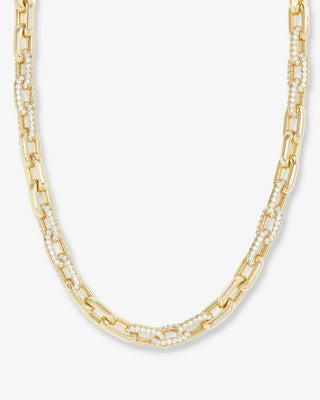 Melinda Maria Frankie Pavè Chain Necklace 18'