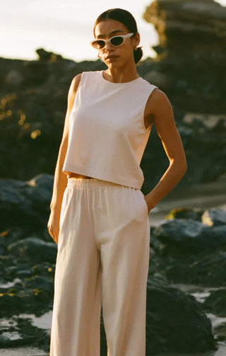 Z SUPLLY Scout Jersey Flare Pant Sea Salt