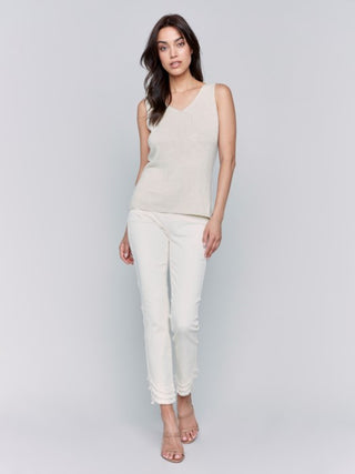 Charlie B  Metallic Lurex Knit Cam