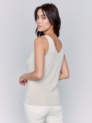 Charlie B  Metallic Lurex Knit Cam