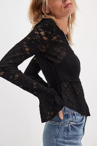 Free People Lace Layering Long Sleeve