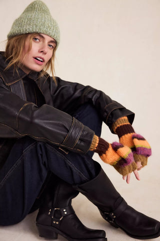 Free People Super Stripe Gloves