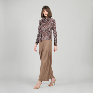 Clara Sunwoo Cozy Knit Long Sleeve Loop Front Sweater